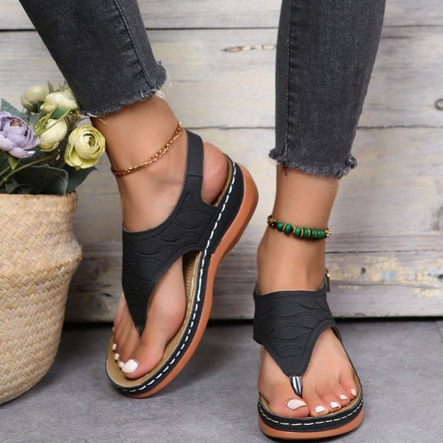 Between Toe Sandals  (Black)